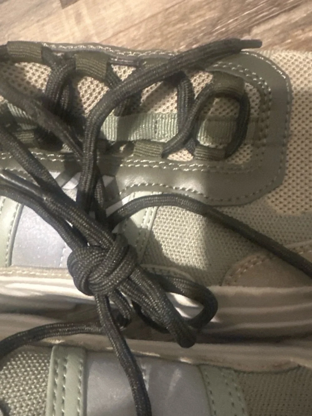 H&M Kids Olive Green and White Sneakers